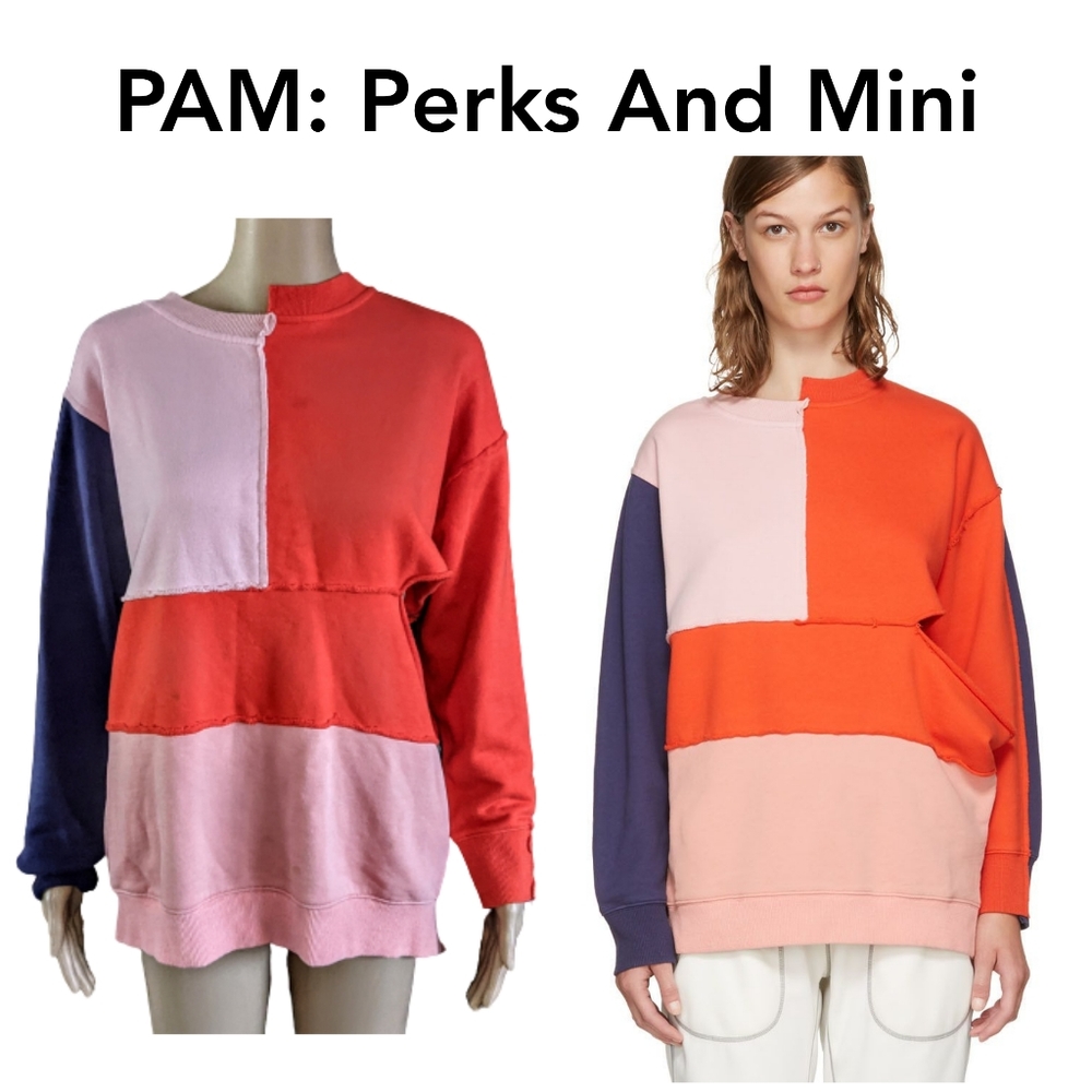 Pam Perks & Mini Multicolor Complex Split Sweater - image 1